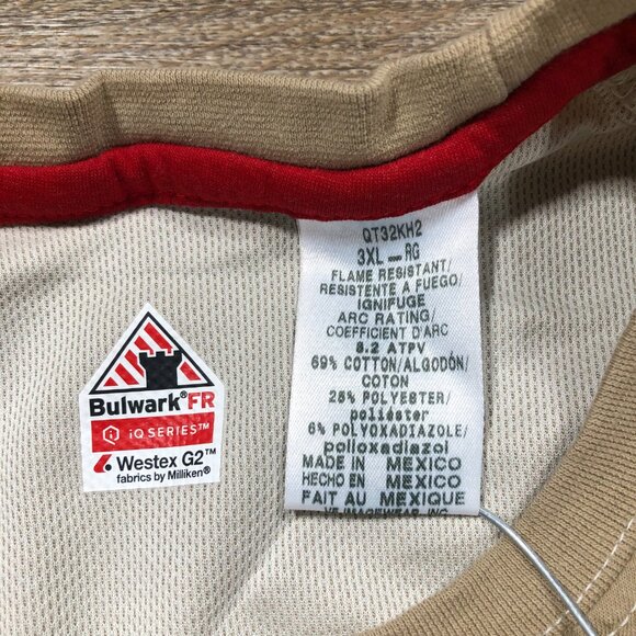 Bulwark FR Shirt Mens 3XL Long Sleeve Flame Resistant Workwear iQ Series Pocket - Picture 7 of 7